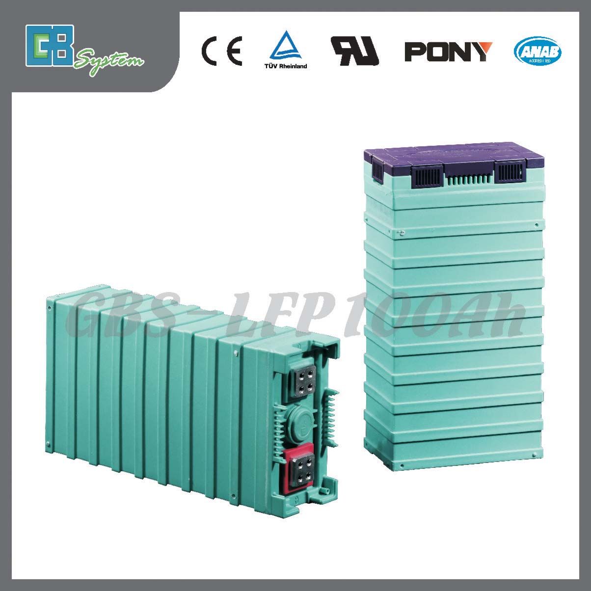 100ah-b High Capacity Cell Pack for Solar System