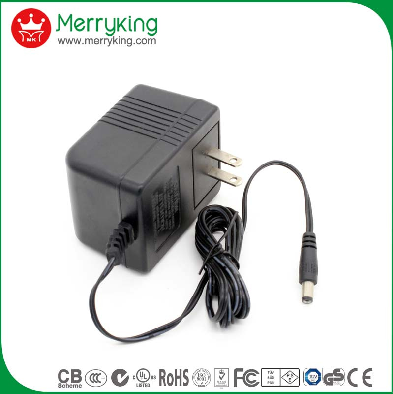 High-Quality UL/FCC Certified 12V/1A Linear Power Supply 12W AC/DC Switching Adapter with Us Plug