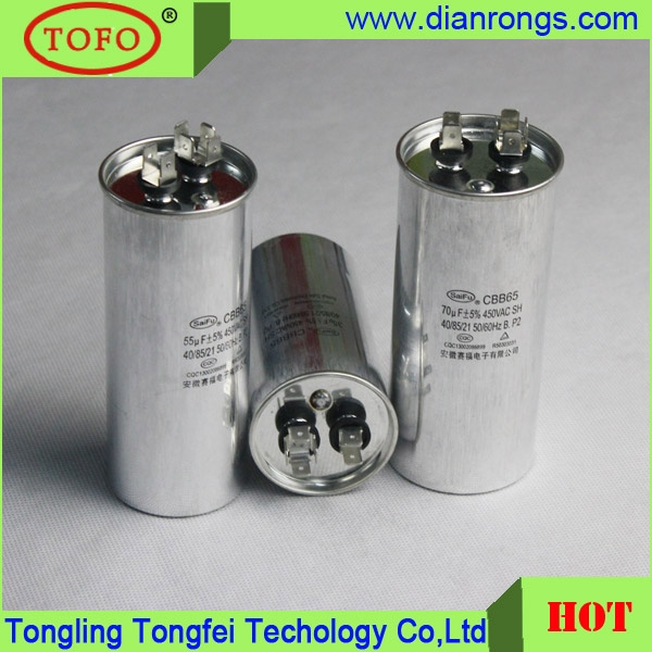 Cbb65 250V Sh AC Motor Run Capacitor