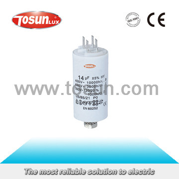 Motor Run Capacitor with Metallic Polypropylene Membrane
