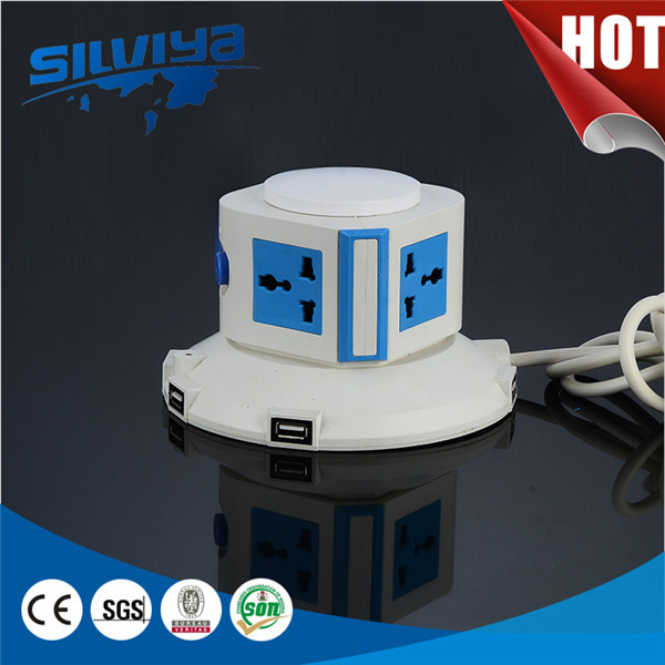 1 Layer Multi Vertical Power Socket with 5USB/Table Socket/Vertical Socket