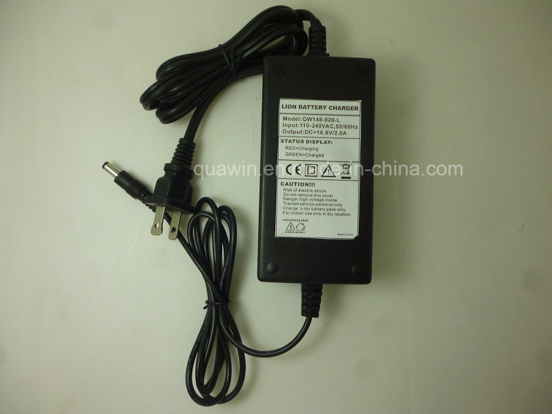 16.8V 2A Portable Li-ion Battery Charger