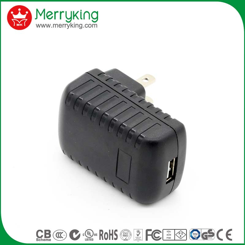 OEM Accepted Free Sample 5V 1A Us Wall Type Portable USB Charger