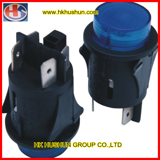 Waterproof Round Oval Push Button Switch (RL5-1D-BLB-O)