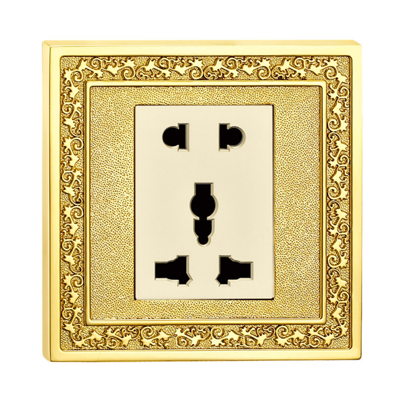 British Standard Hotel Brass Wall BS Socket