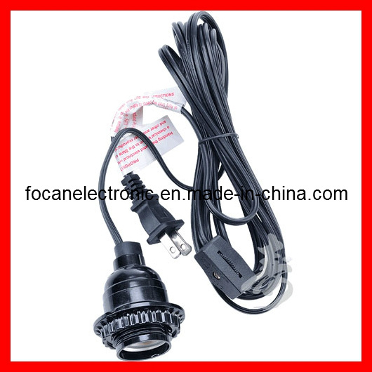 UL Lamp Power Cord with Inline Switch and E26 Lamp Holder for Spt-1 and Spt-2 Cable