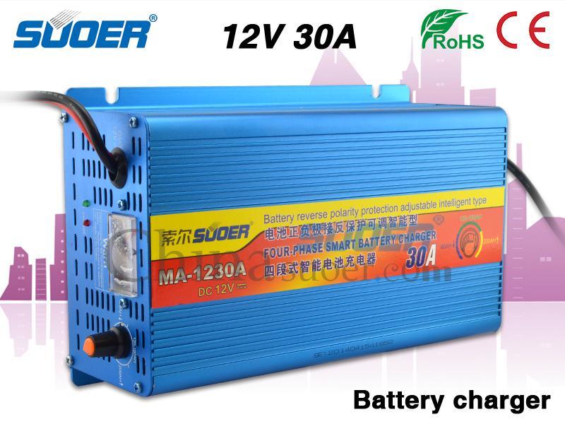 Suoer 12V 30A Universal Lead Acid Car Battery Charger (MA-1230A)