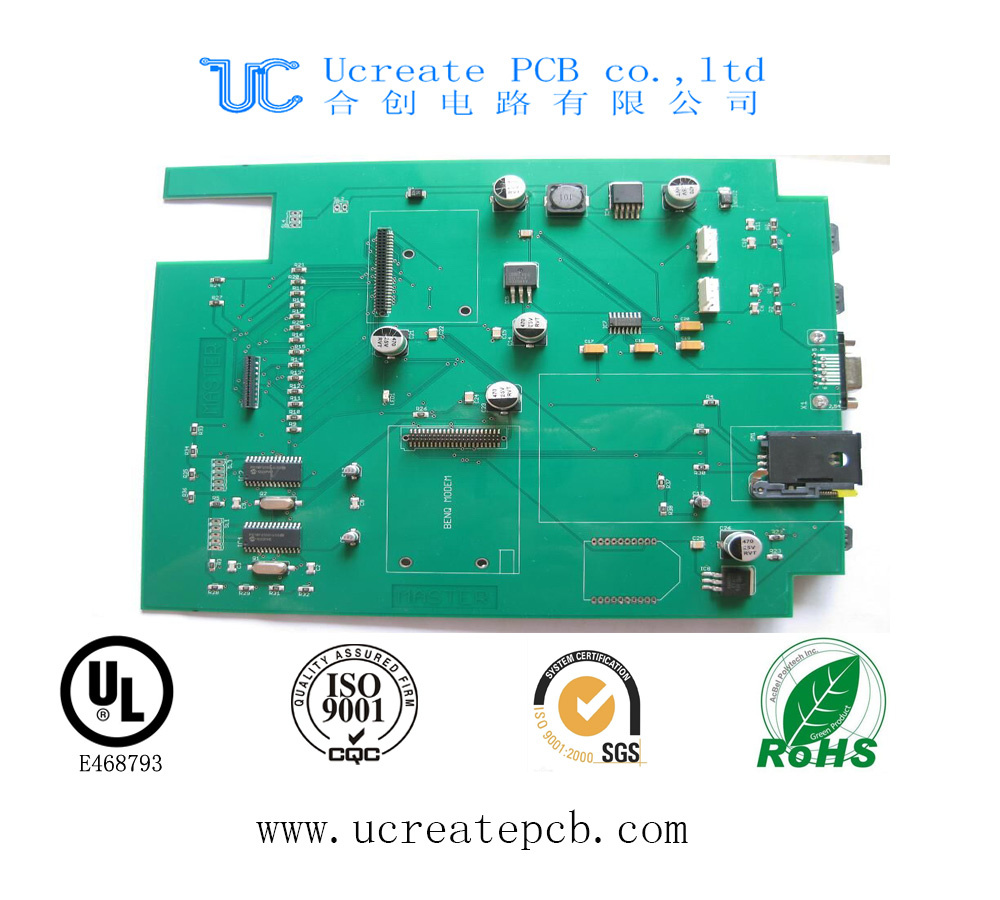 94V0 PCB for Android with Green Solder Mask