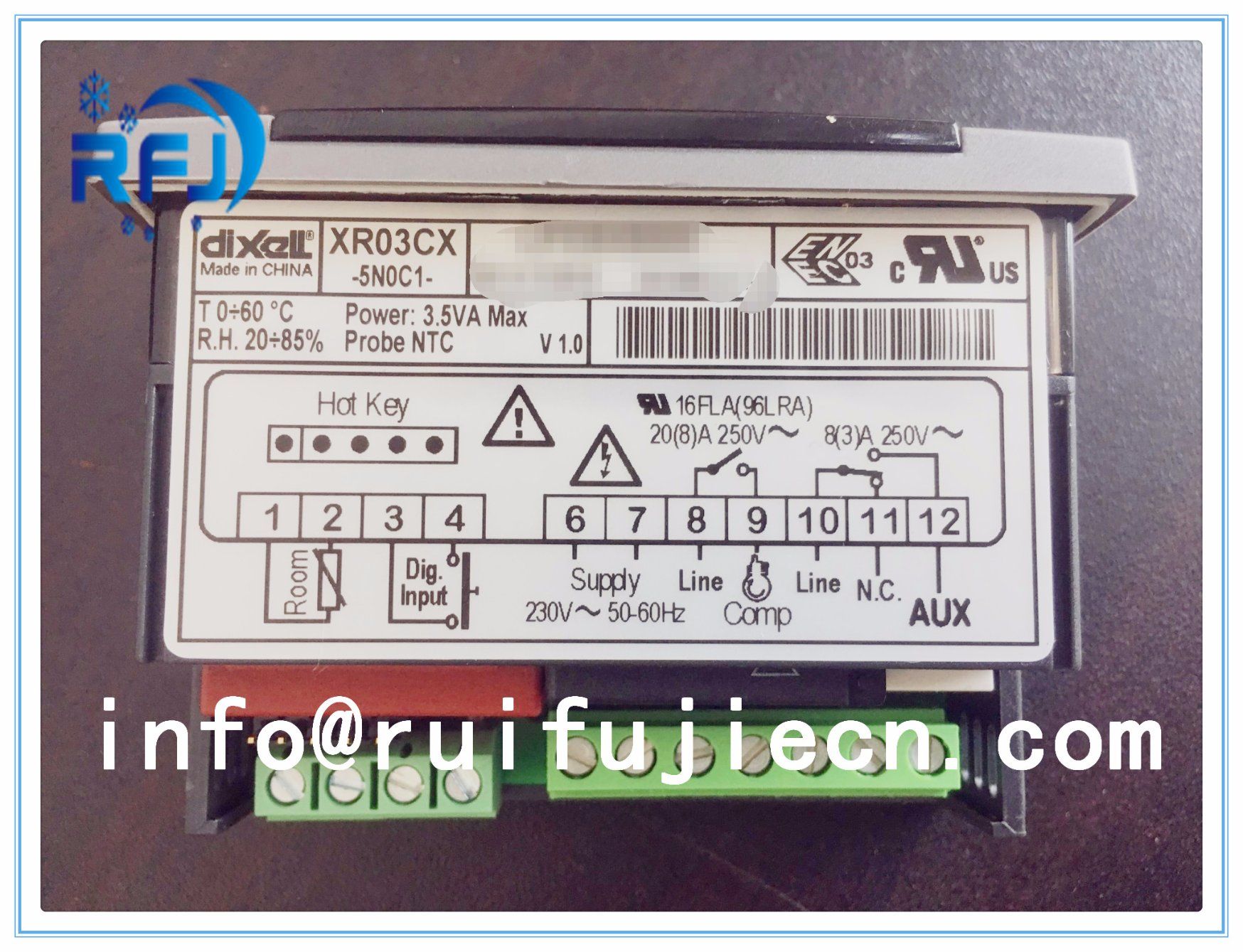Xr Series Xr03cx-5n0c1 Dixell Prime Cx Digital Temeprature Controller Temperature Controller Dixell Controller