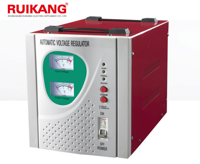 Single Phase AVR 5kVA Voltage Stabilizer Regulator for Home