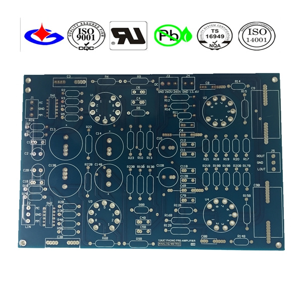 2 Layer Blue Soldermask PCB Circuit Board with Impedance Control