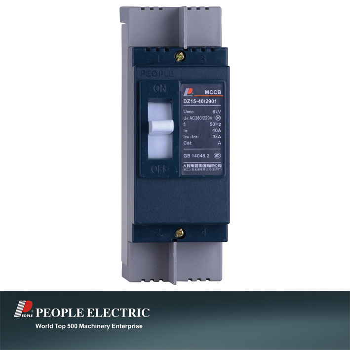 Moulded Case Circuit Breaker (MCCB) of Dz15-40-290 2p