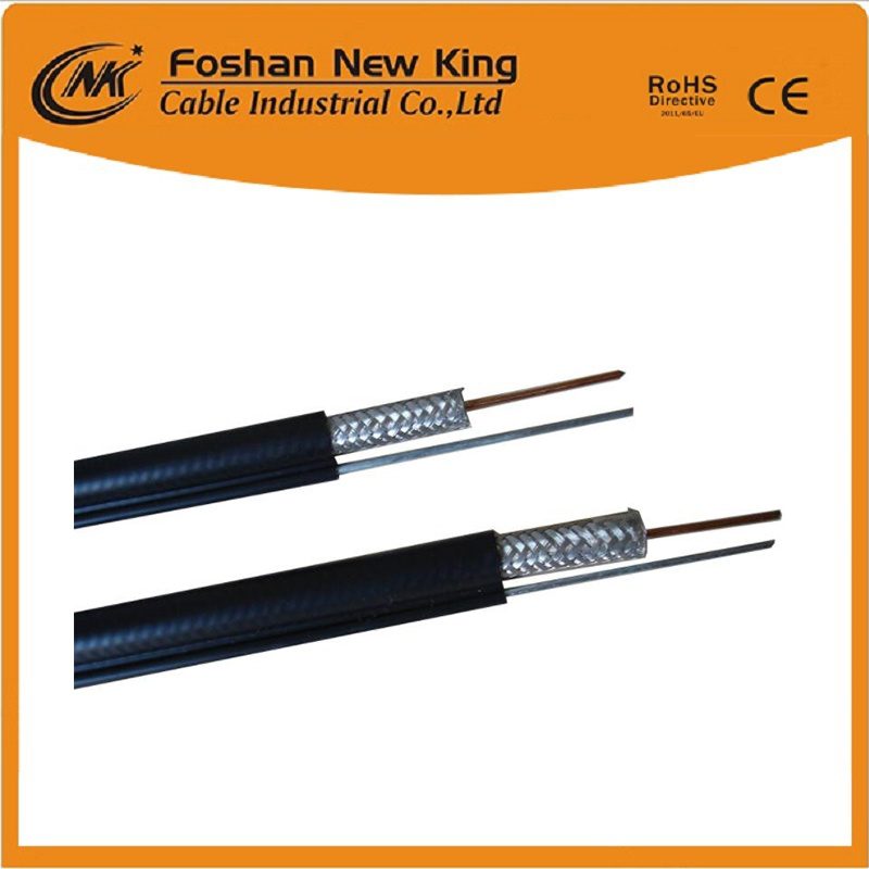 CATV/CCTV RG6 Coaxial Cable with Messenger