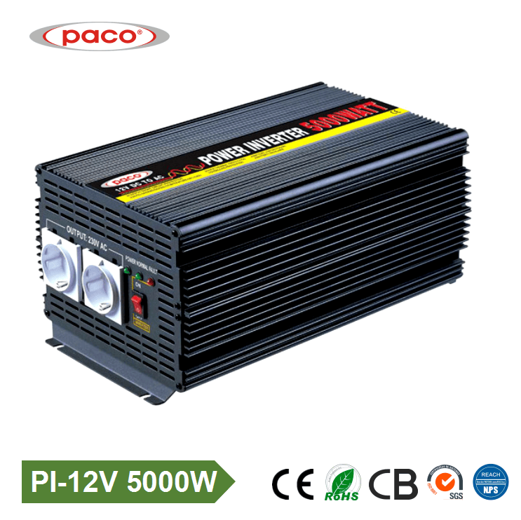 Single Phase 5000W Modified Sine Wave off Grid Tie Inverter Two Sockets