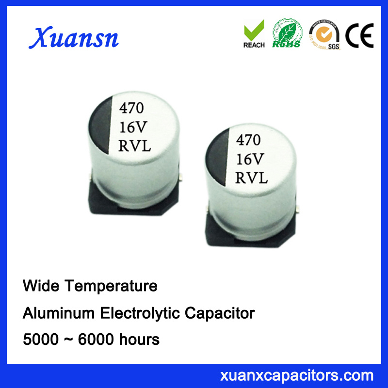 470UF 16V Long Life Surface Mount Electrolytic Capacitor