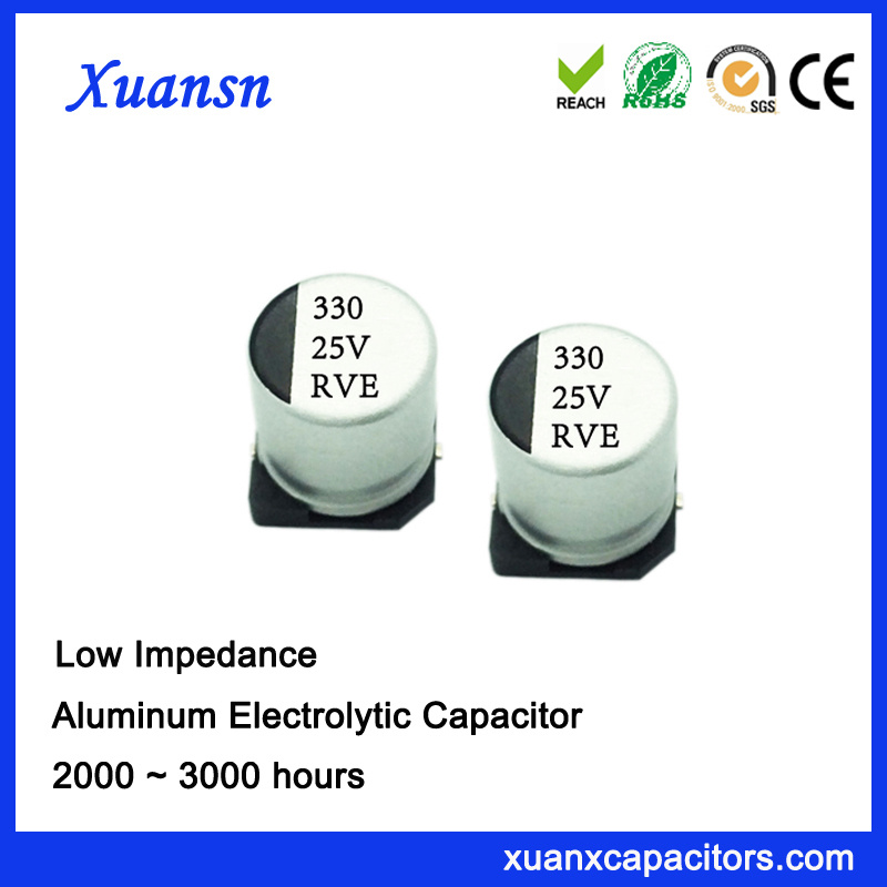 330UF 25V 105º C SMD Low Impedance Electrolytic Capacitor