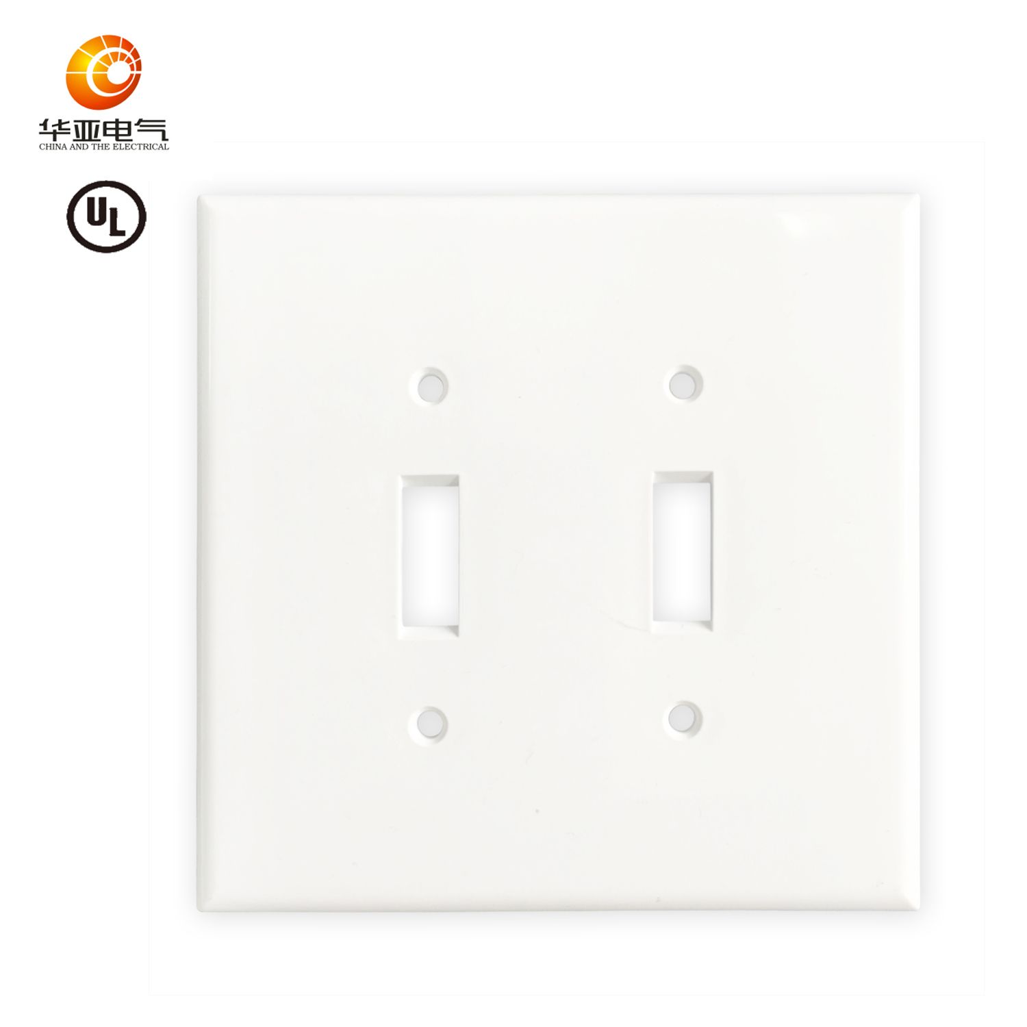 American 2 Gang Toggle Switch Cover UL Listed 4.563''x4.5''