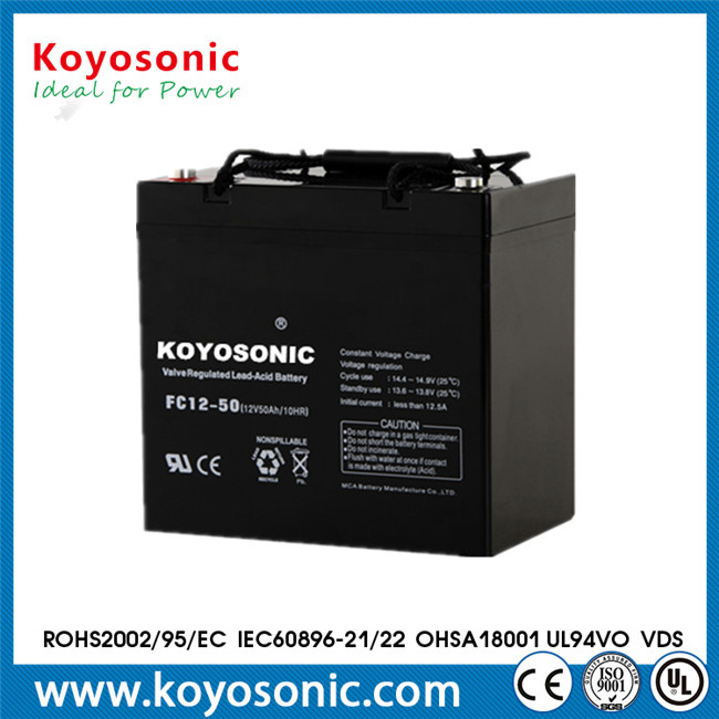 12V 50ah High Rate AGM Battery for Security Alarm System