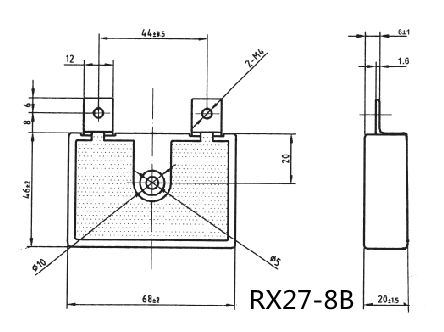 Rx27-8b Ceramic Encased Wire Wound Resistor/Power Resistor