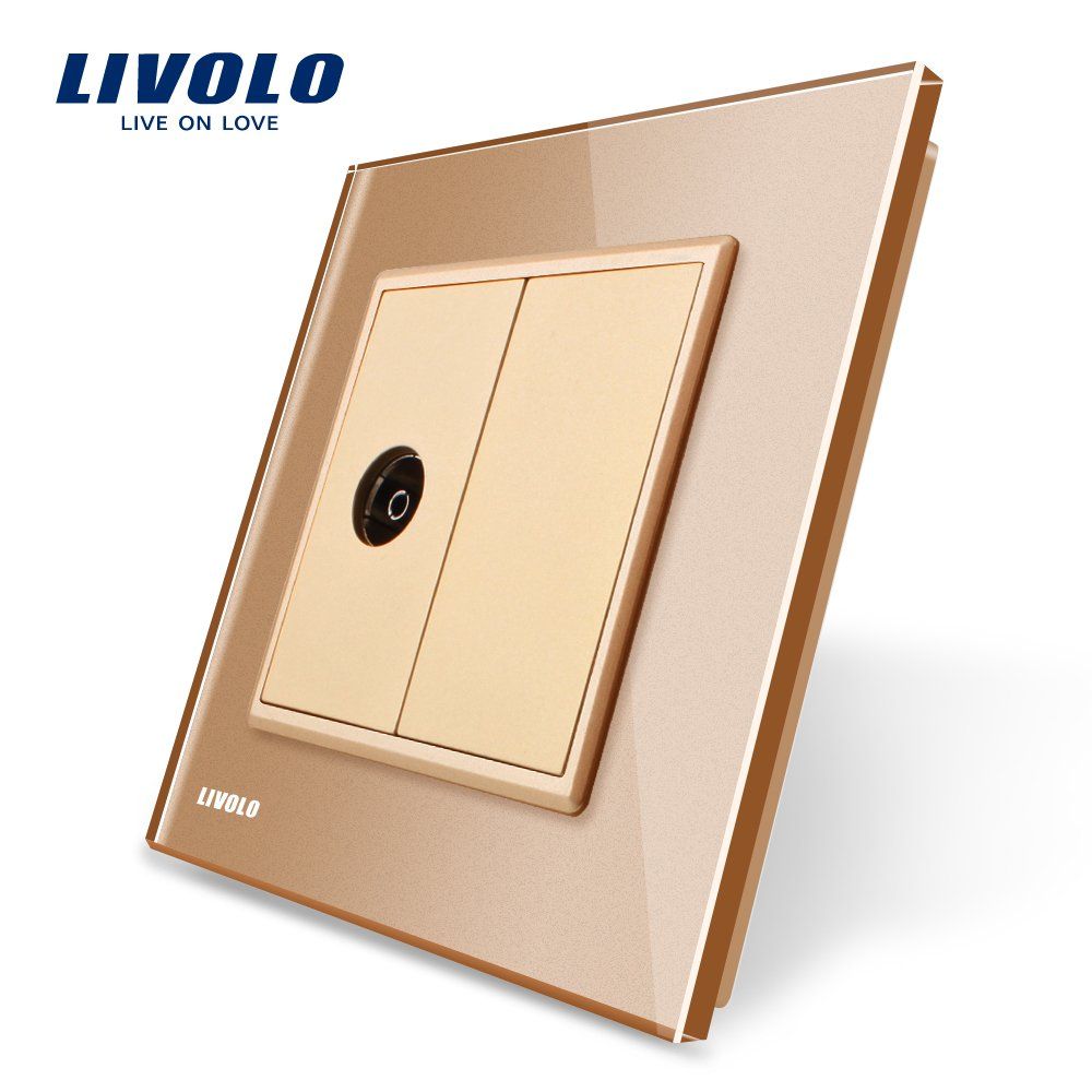Livolo EU Standard 1 Gang TV Power Socket Outlet Vl-C791V-13/15