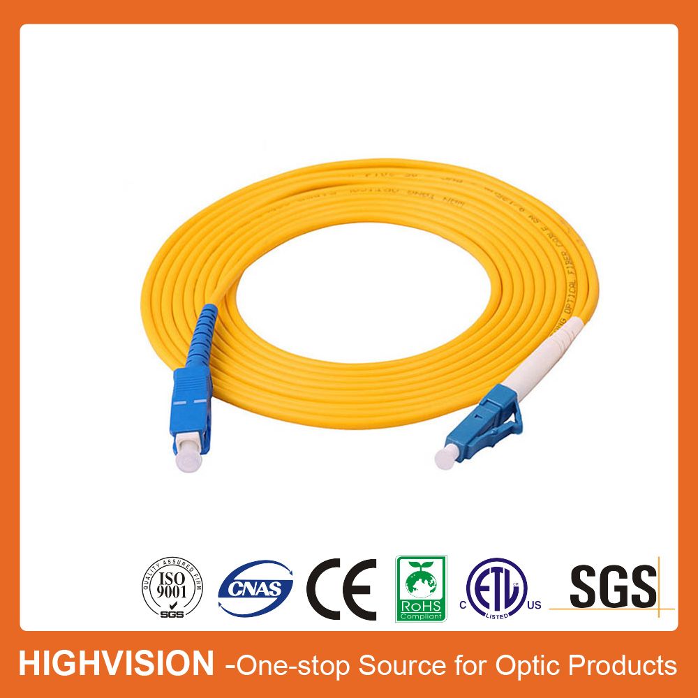Sc-LC Simplx Single Mode Fiber Optic Patch Cord