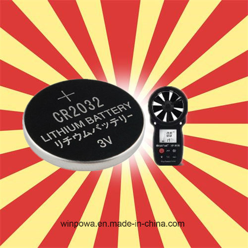 Cr2032 Lithium Battery for Wind Speed Measure