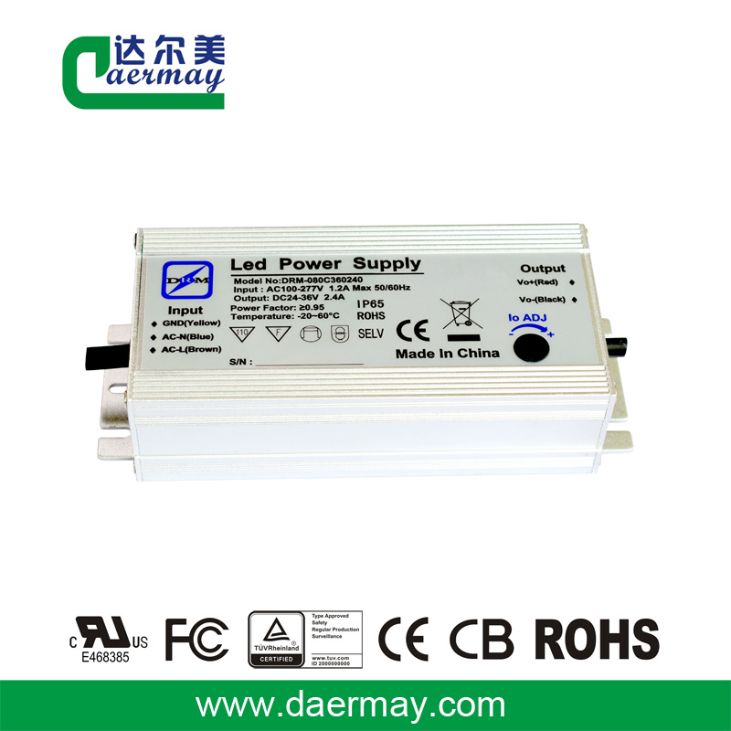 Constant Current LED Driver 80W 36V IP65
