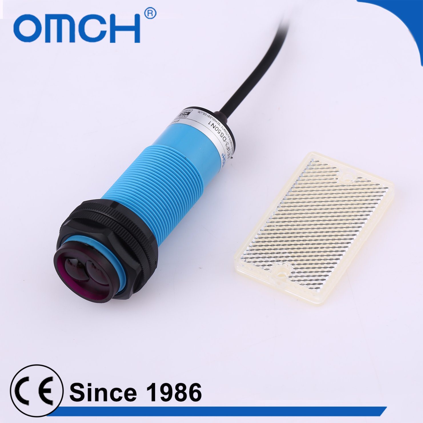2m Detection Cylindrical Infrared Retro-Reflective Reflection Photo Switch Sensor