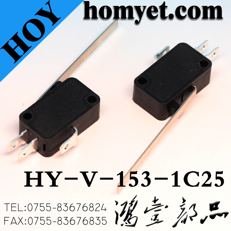 Long Metal Roller Lever Micro Switch