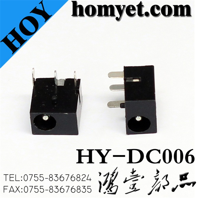 3pin SMD Type DC Power Jack with a Location Mast for Tablet PC (HY-DC006)