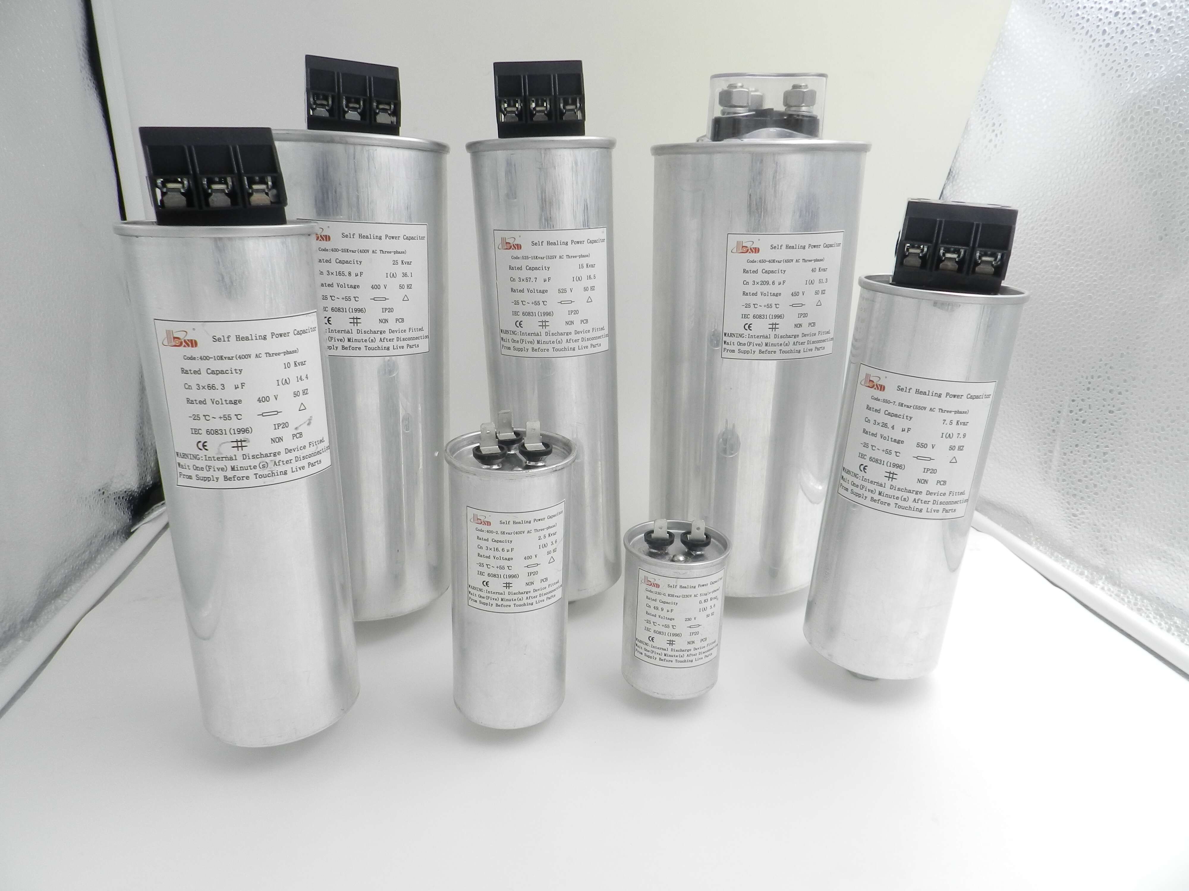 Power Capacitor, 1-60kvar at Three Years Warranty Time
