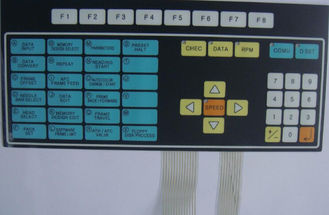 Dustproof Backlit Single Membrane Switch Keyboard with Aluminum Plate / Rubber Keys