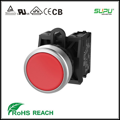 Supu Six Color Metal Frontring Latch Pushbutton Switches