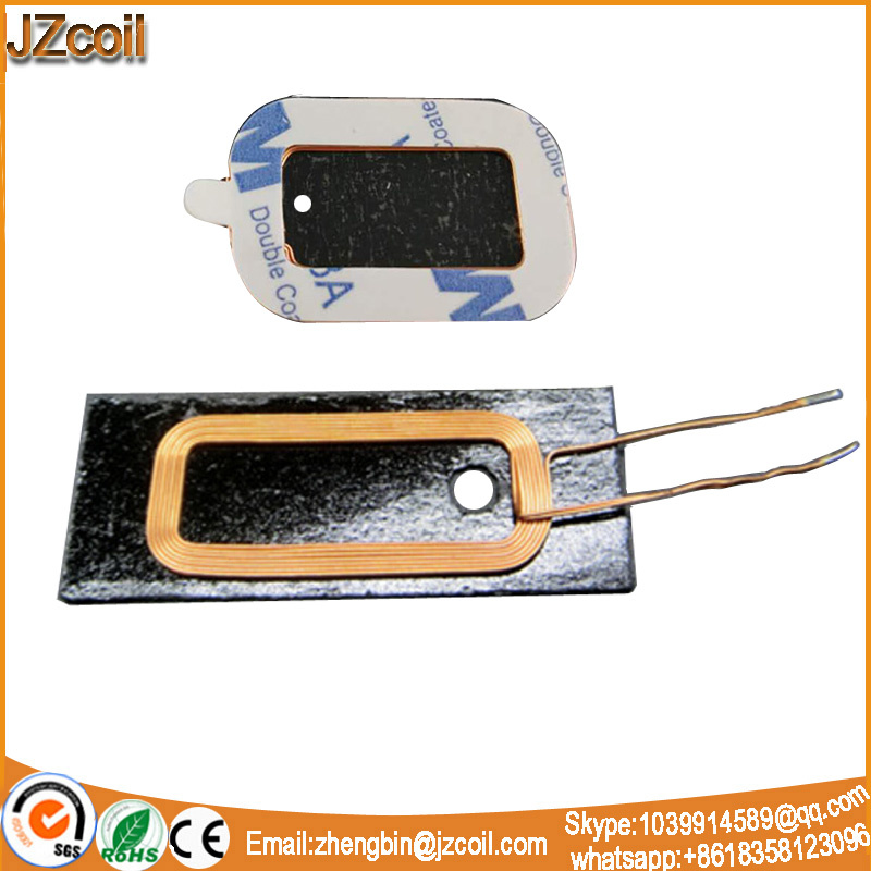 Receiver Coil with Soft Ferrite and Glue