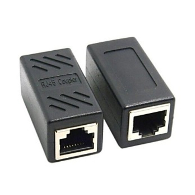 CAT6 RJ45 Female to Female LAN Connector Ethernet Network Cable Extension Adapter with Shield RJ45 Coupler