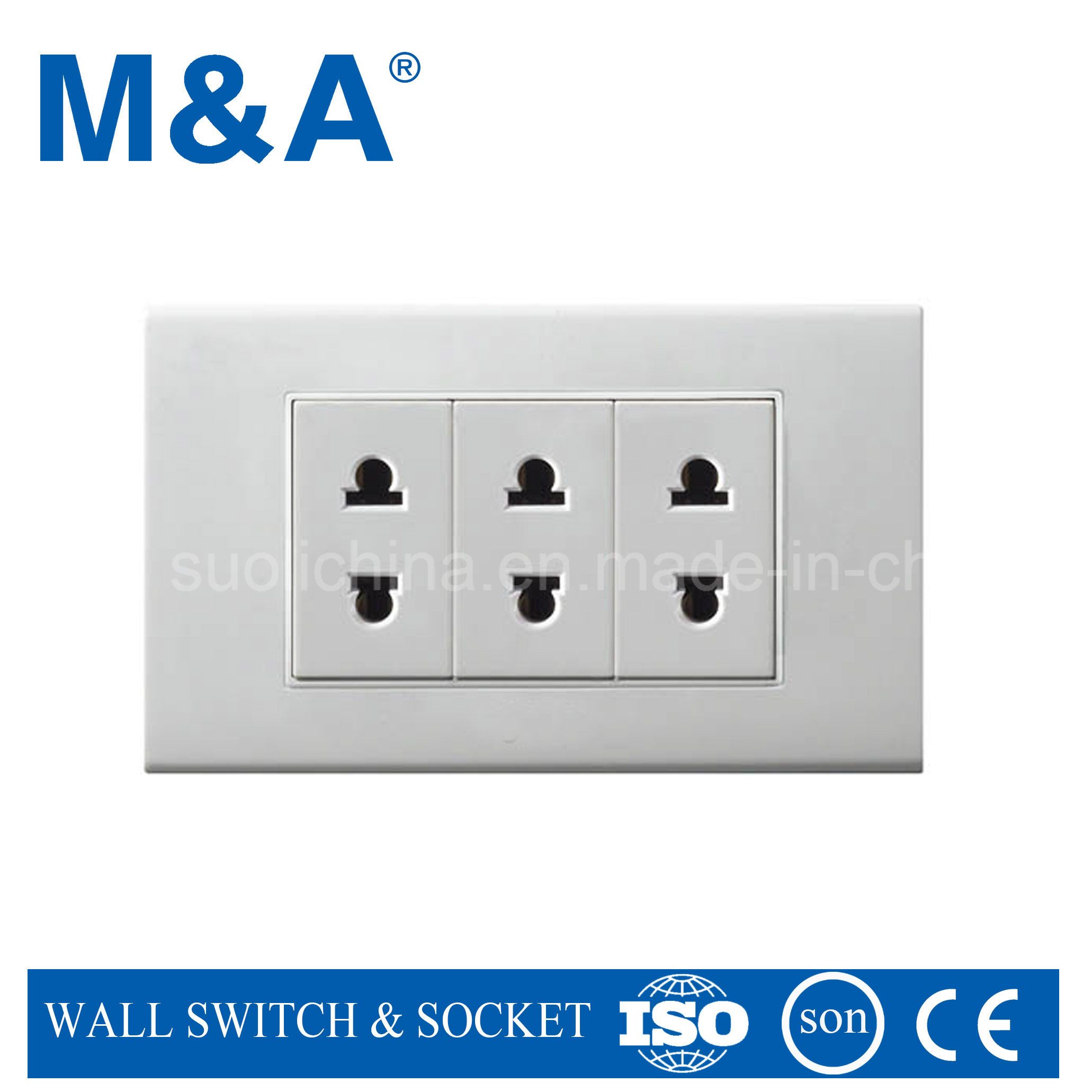 Ma Series American Standard 3G 2pin Wall Socket