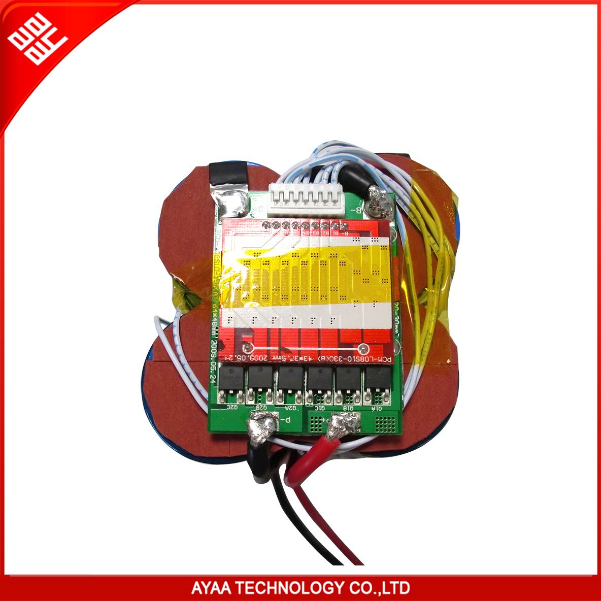 25.6V 11000mAh LiFePO4 Battery Pack with (ayaa-8S1P-110)
