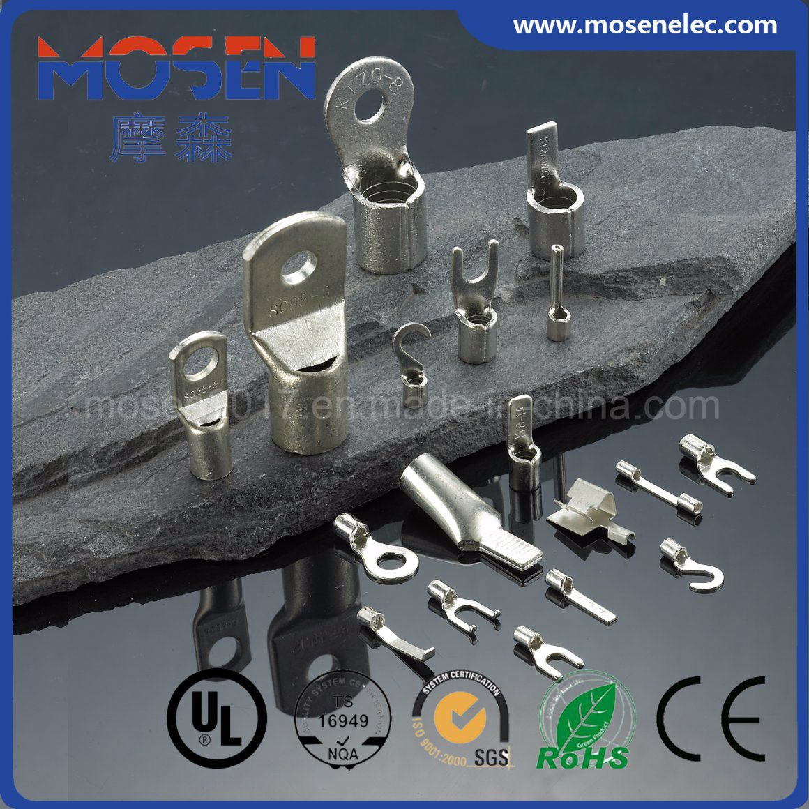 Ce SGS High Quality Electrical Bare Copper Naked Non-Insulated Terminal