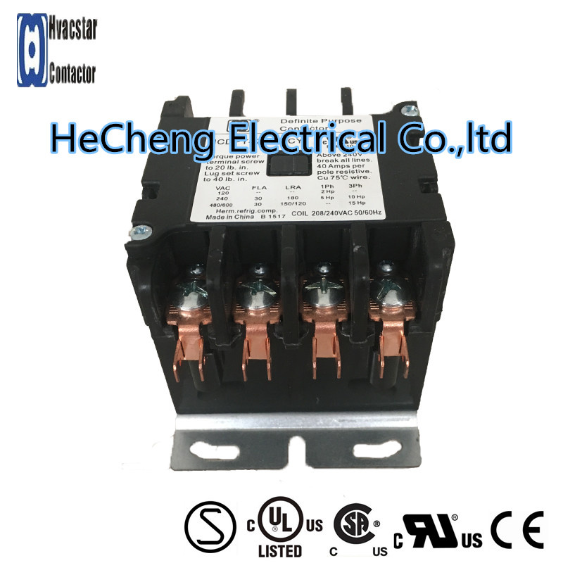 Hot Sale AC Contactor 4 Pole 30AMP Contactor