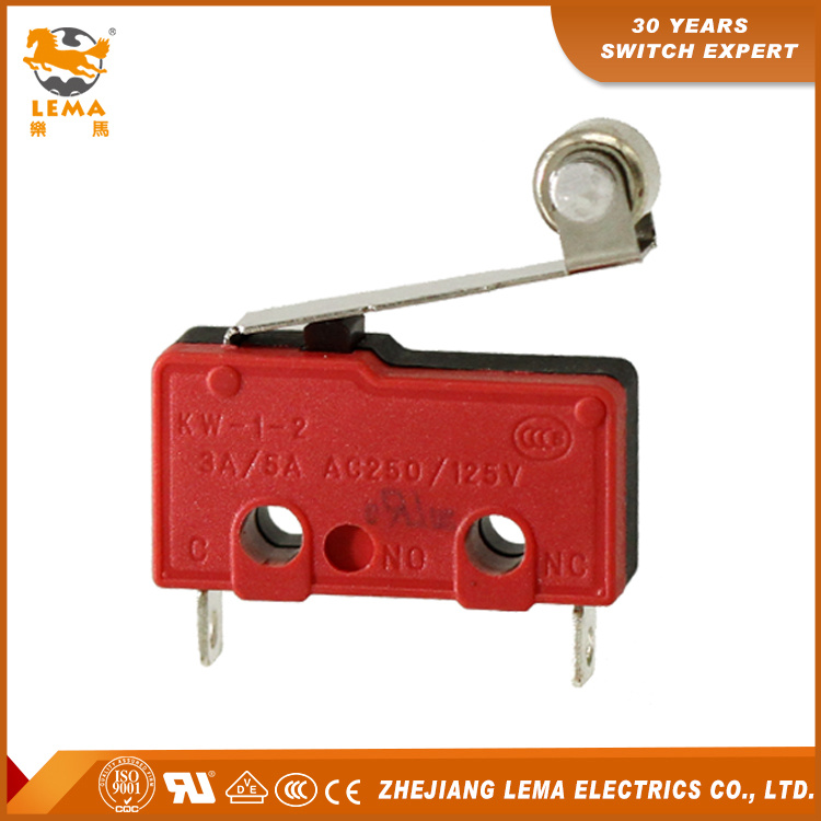 Lema Red and Black Kw12-2b Normally Close Miniature Micro Switch