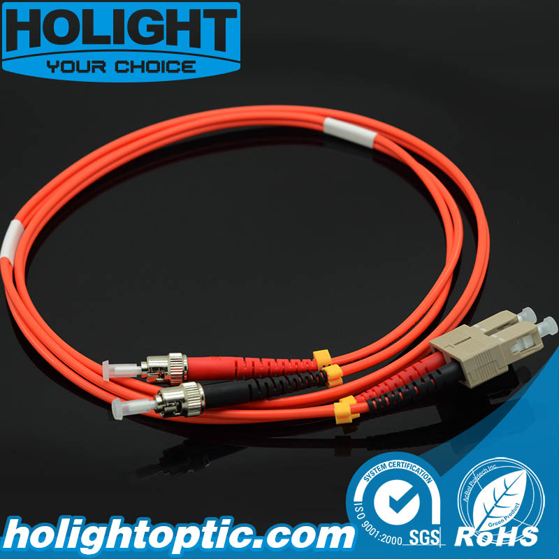 Fiber Jumper Cable Sc to St Multimode Duplex Orange