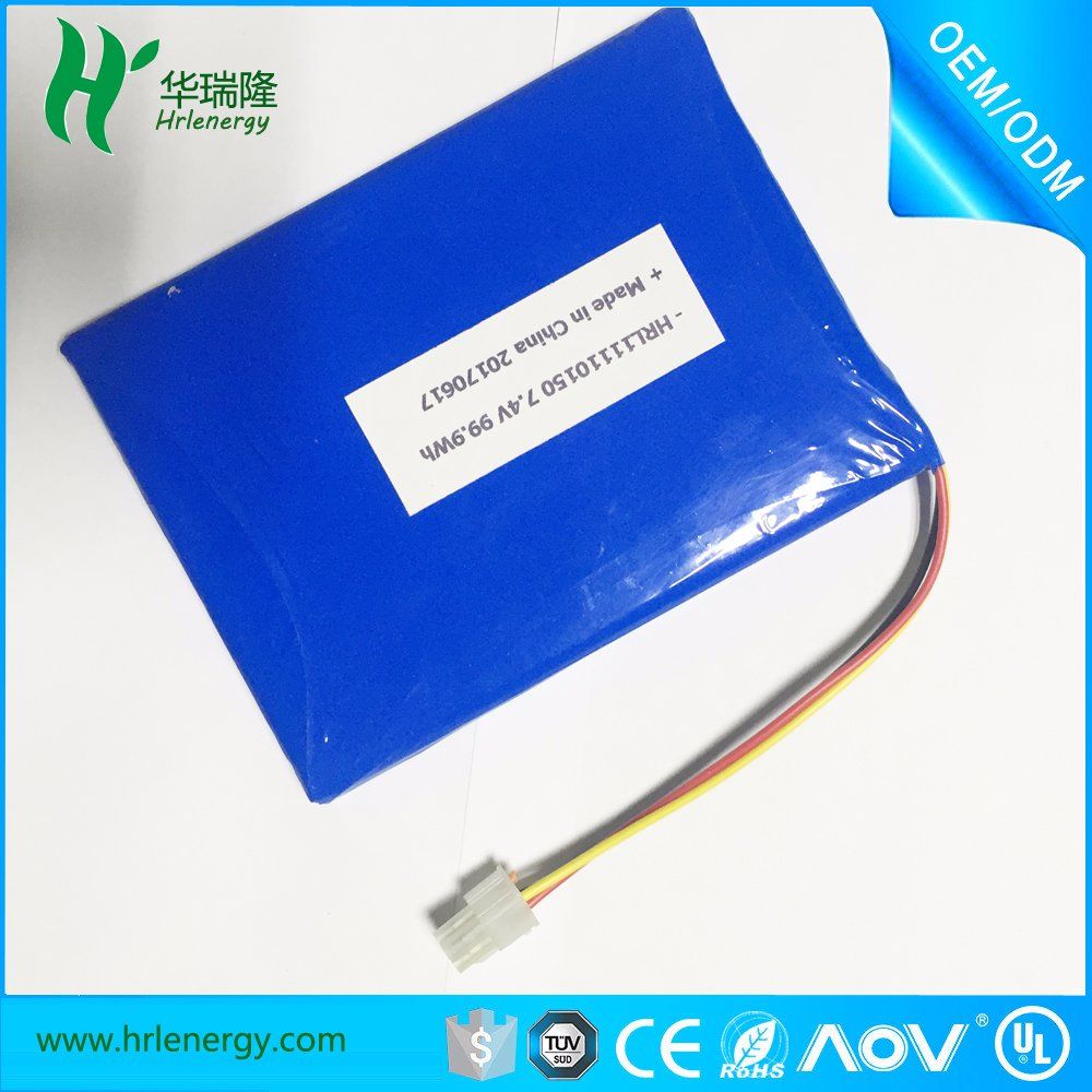 3.7V Li Polymer Pack Baterias Recargables De 10000 mAh,