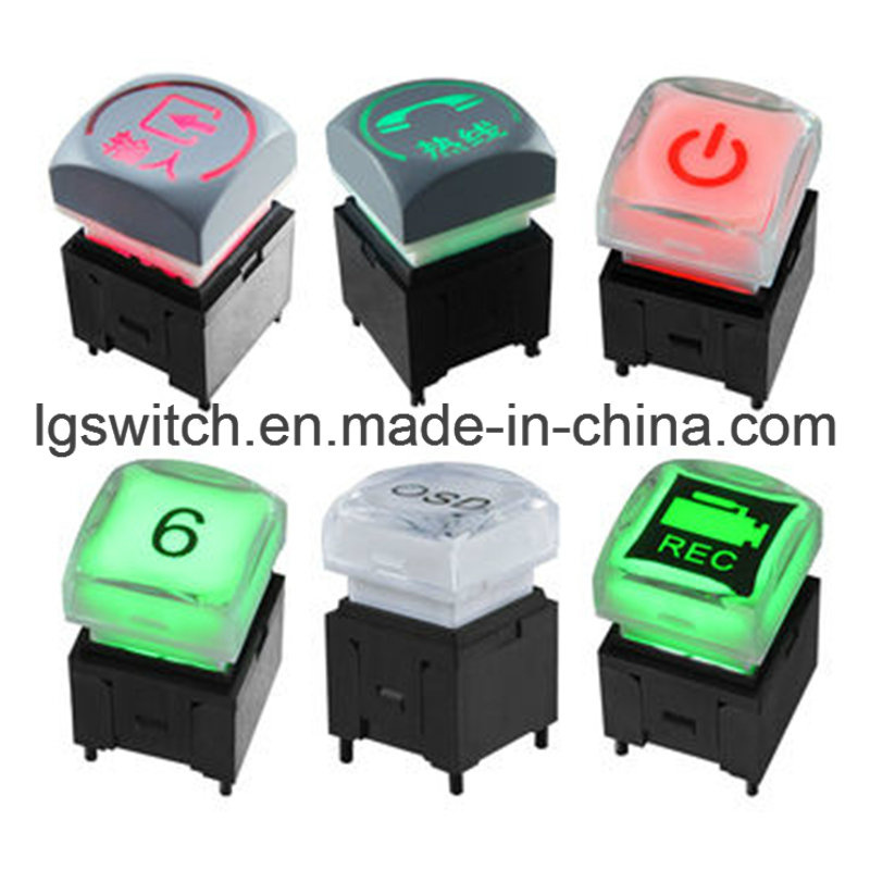 Audio Controller 5A 6p Dpdt SMT Soft Touch Tactile Pushbutton Switch