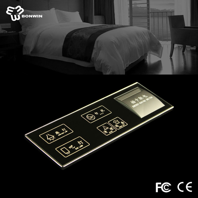 Easy Operation Electrical Glass Touch Screen Keypad Light Switch with LED Backlight Indication
