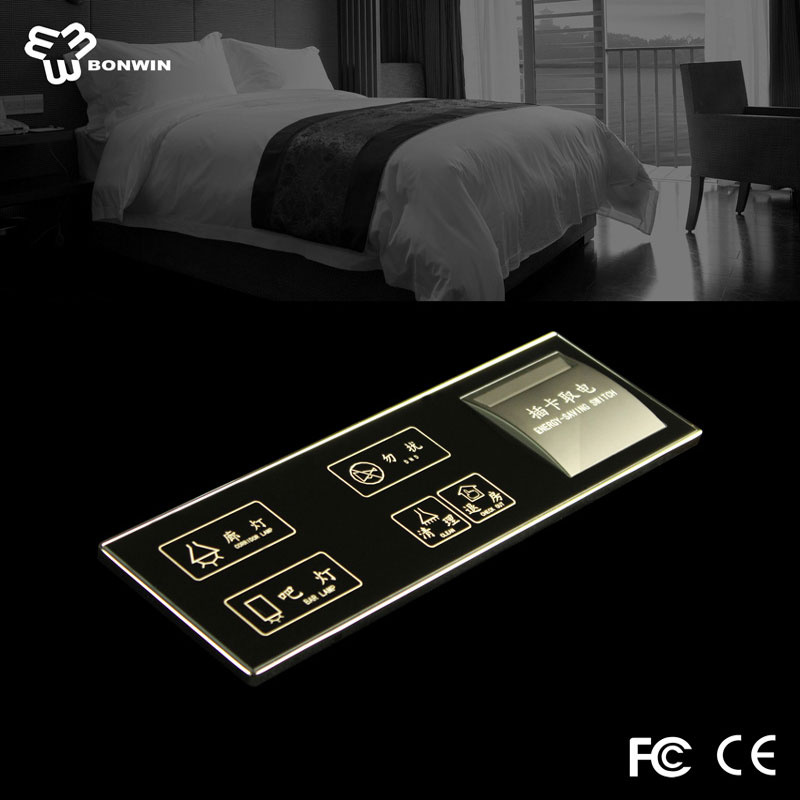 Easy Operation Electrical Glass Touch Screen Keypad Light Switch with LED Backlight Indication