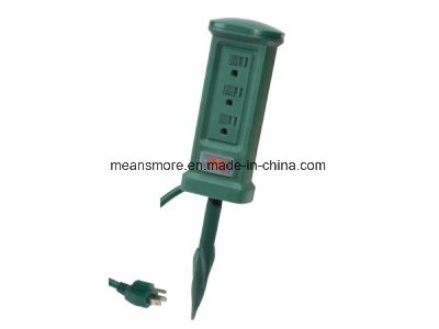 Outdoor Power Stake, 3-Outlet