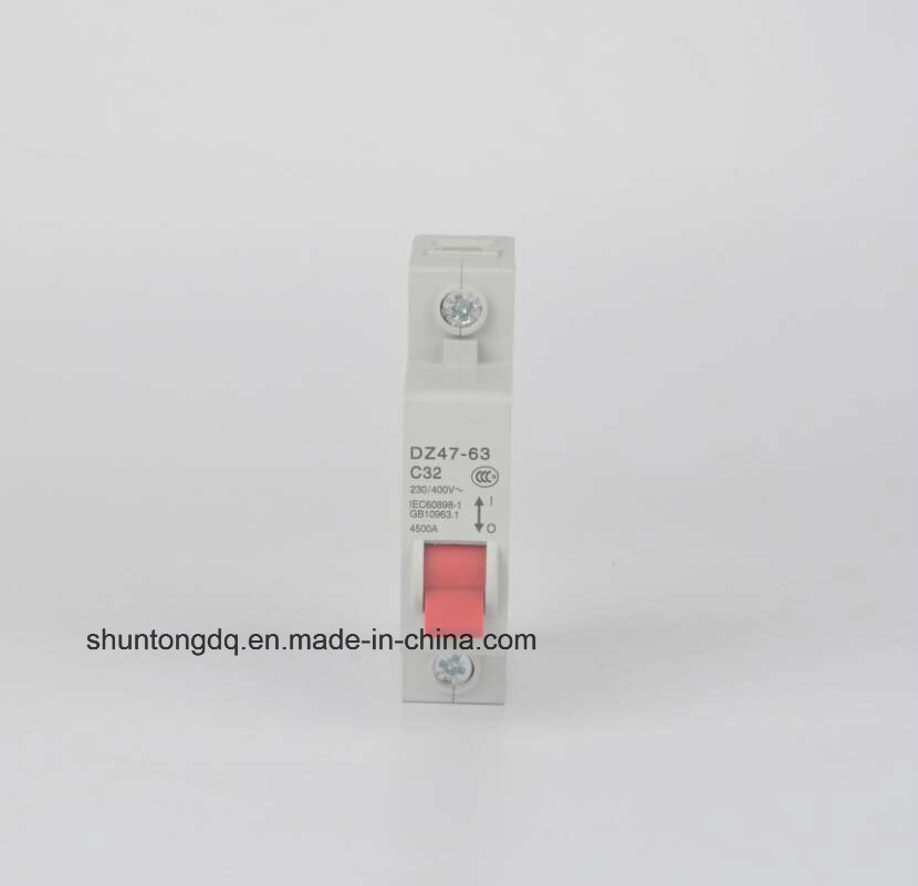 Miniature Circuit Breaker, 1p 1, 2, 3, 4A MCB, 4.5ka, 6ka (DZ47-63)