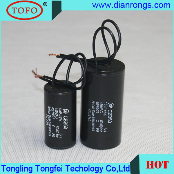 (CBB60) Motor Run Polypropylene Film Capacitor 250VAC