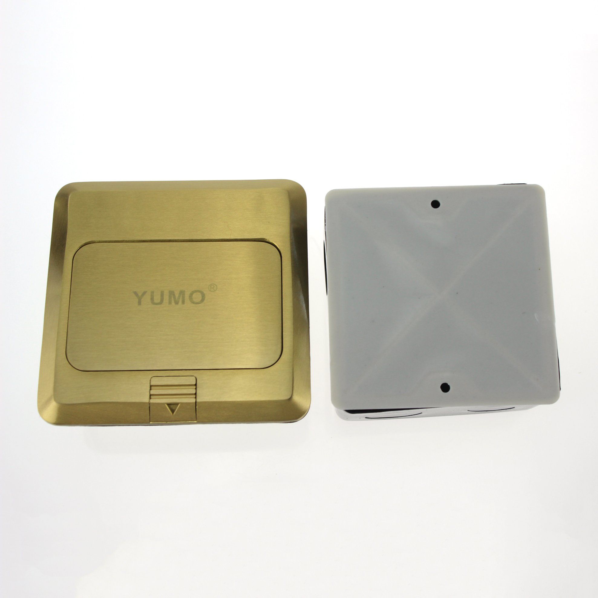 Yumo Hgd-2f-EU Brass Cover Ground Socket Electrical Pop up Floor Socket