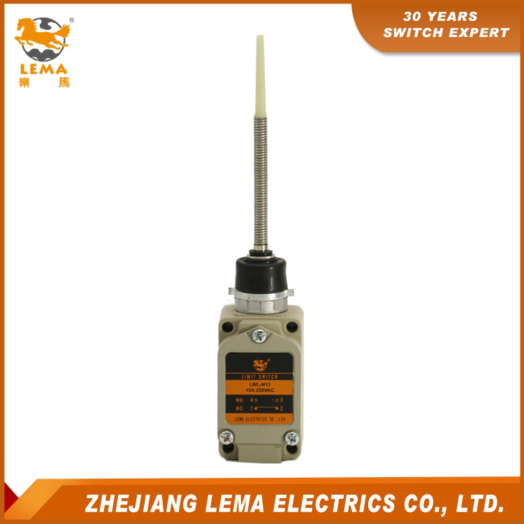 Lema Lwl-N13 Coil Spring-Plastic Rod 10A 250 Limit Switch